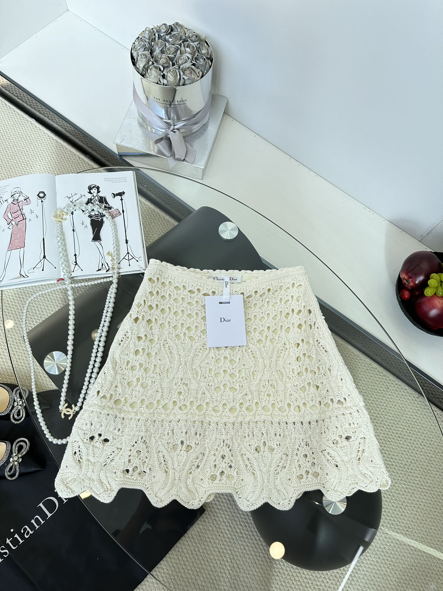 Crochet Knit Set with Floral Embroidery - Elegant Two-Piece Outfit 8 i1747326106 9639 6
