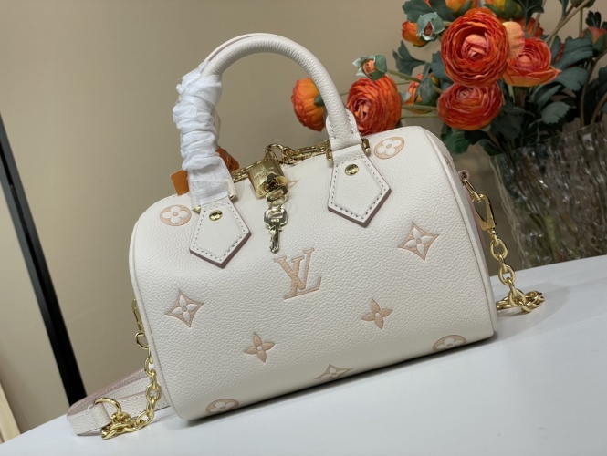 Louis Vuitton Speedy Bandoulière 20: Monogram Empreinte Leather Handbag 1 Louis Vuitton Speedy Bandoulière 20: Monogram Empreinte Leather Handbag