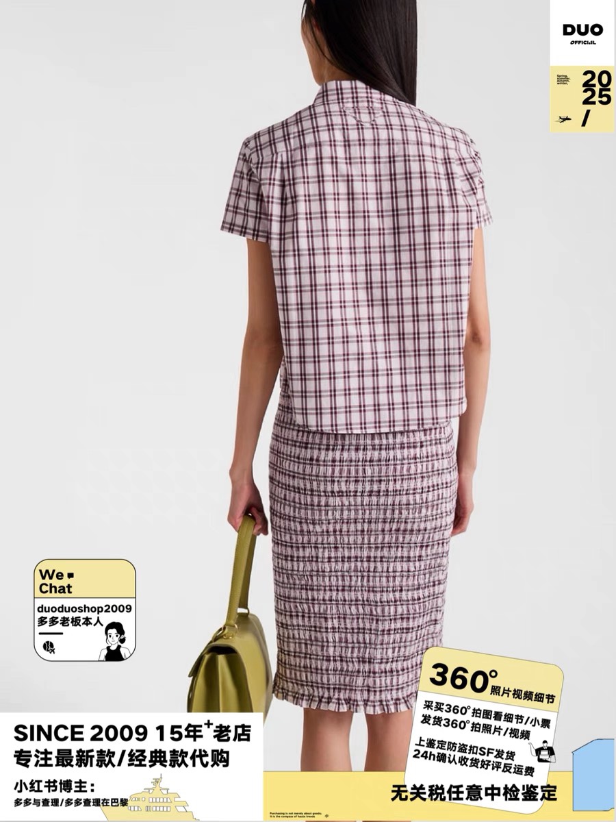 NO:335036,(Shirt) Skirt) *25 Retro plaid short-sleeved shirt with elastic skirt style is super good~Original development High-version product Imported yb cotton material, plaid printing, this year's plaid elements are really too popular~The degree of random matching is not wrong 1:1 Super style, the latest summer items, spot SML, skirts, shirts, T-shirt, alexander wang19860909（衬衫）半身裙） *25复古格纹短袖衬衫打揽松紧半裙版型上身超级赞～原版开发 高版出品 进口yb棉材质,对版格纹印花,今年格子元素真的太火了～随意搭配都不出错的程度1:1超赞版型,夏季最新单品,现货 SML,,skirts,shirts,T-shirt,alexander wang,Women's clothing