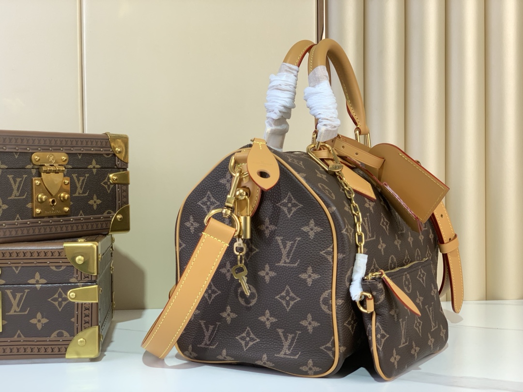 【SPEEDY BANDOULIÈRE30 手袋 】M14064咖啡色(全皮)本款 Speedy Ban