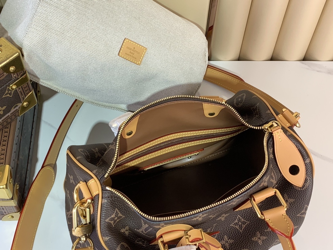 【SPEEDY BANDOULIÈRE30 手袋 】M14064咖啡色(全皮)本款 Speedy Ban