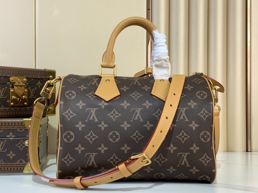 【SPEEDY BANDOULIÈRE30 手袋 】M14064咖啡色(全皮)本款 Speedy Ban