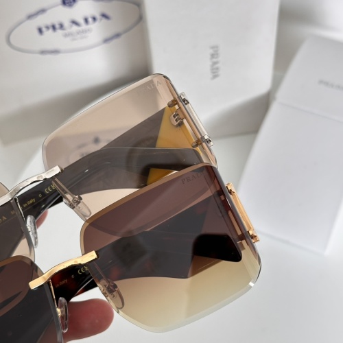 Prada PR191VS Rimless Square Sunglasses Brown Gradient Lens 62mm 1 Prada PR191VS Rimless Square Sunglasses Brown Gradient Lens 62mm