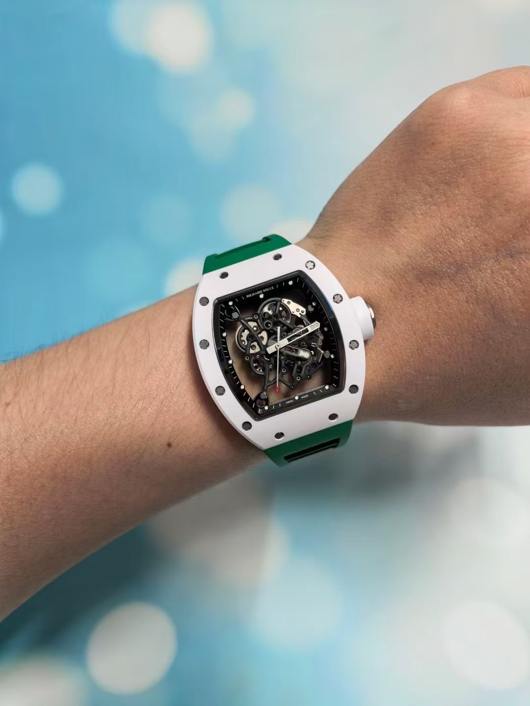 RM055🌐白陶瓷 钛包胶壳 vaucher机芯 定制版 价高