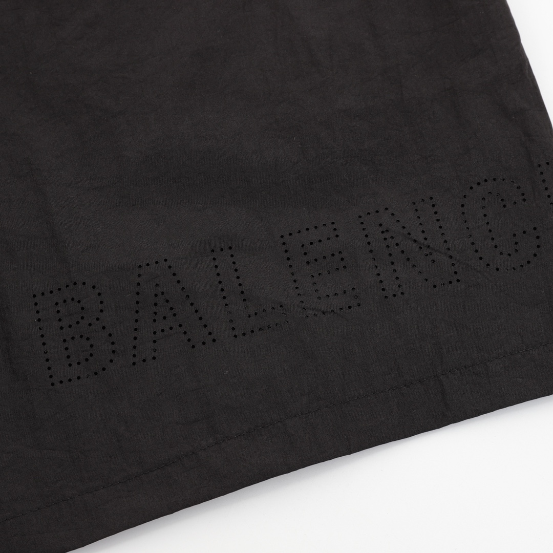 BALENCIAGA/巴黎世家 双环字母小标刺绣短裤黑色-Chinese UA Cheap High Quatity Brand Clothes Bags handbags Sneakers wholesale wholesaler seller from China Factory suppliers Fashion Clothing Shoes best Quality Beautiful Price BALENCIAGA/巴黎世家 双环字母小标刺绣短裤黑色