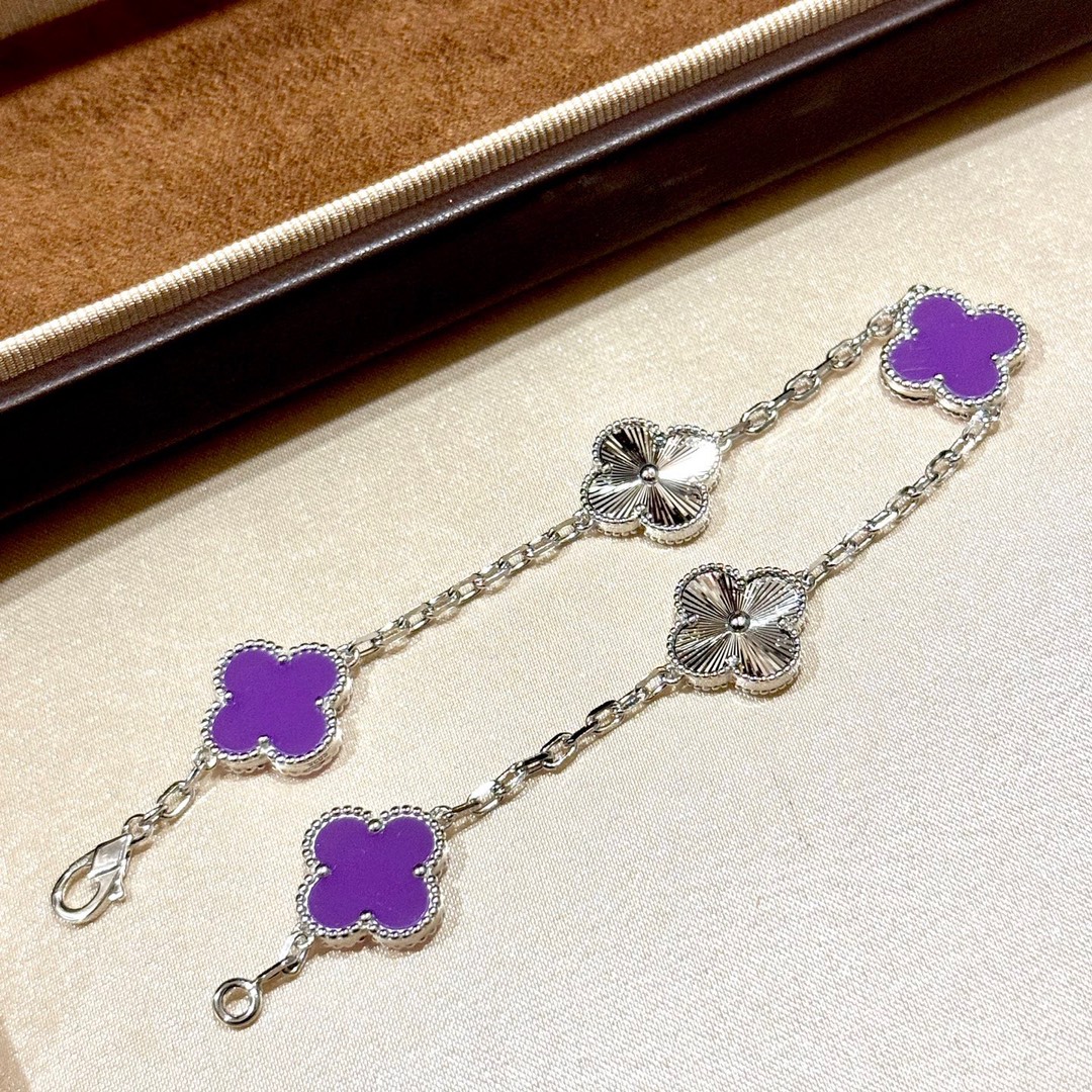 NO:382472,Fanjia Limited Edition Carved Four-leaf clover Purple agate Five-flower Laser bracelet Imported Materials Electroplating Thick Gold Super-Search-Made Super Invincible Beauty Electroplating Thick Gold Bracelet, Jewelry Boutique, Bracelet19860909梵家限量版 雕花 四叶草 紫玛瑙 五花 镭射手链 德国进口材质电镀厚金 超精工打造 超级无敌美腻 电镀厚金 手链,饰品精品,bracelet,Jewelry