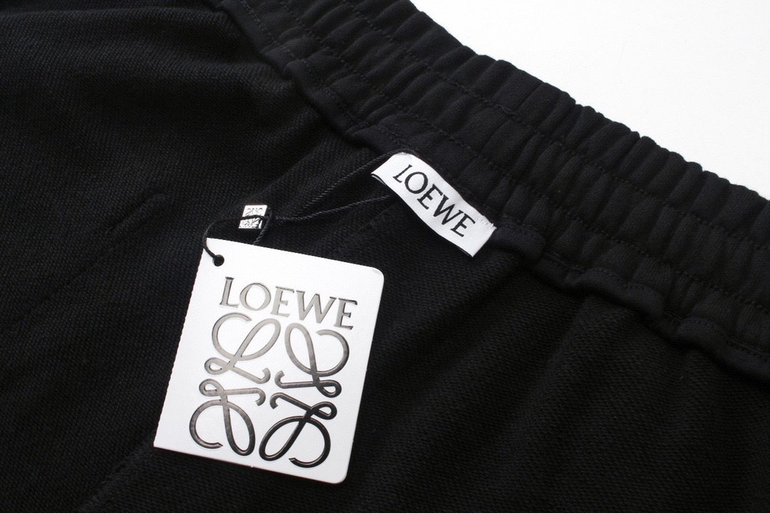罗意威/Loewe 夏季新款 刺绣logo拼接织带休闲短裤