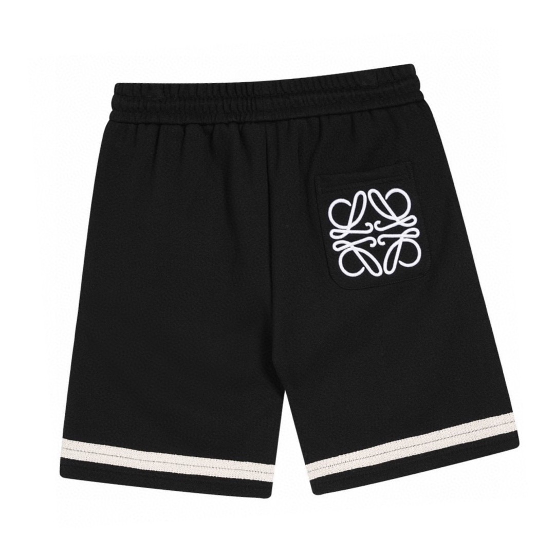 罗意威/Loewe 夏季新款 刺绣logo拼接织带休闲短裤