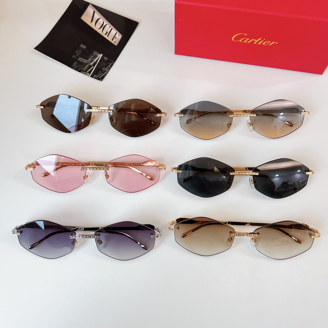  Cartier
MOD：CT0487S
Size：61口18 140
🔝🔝