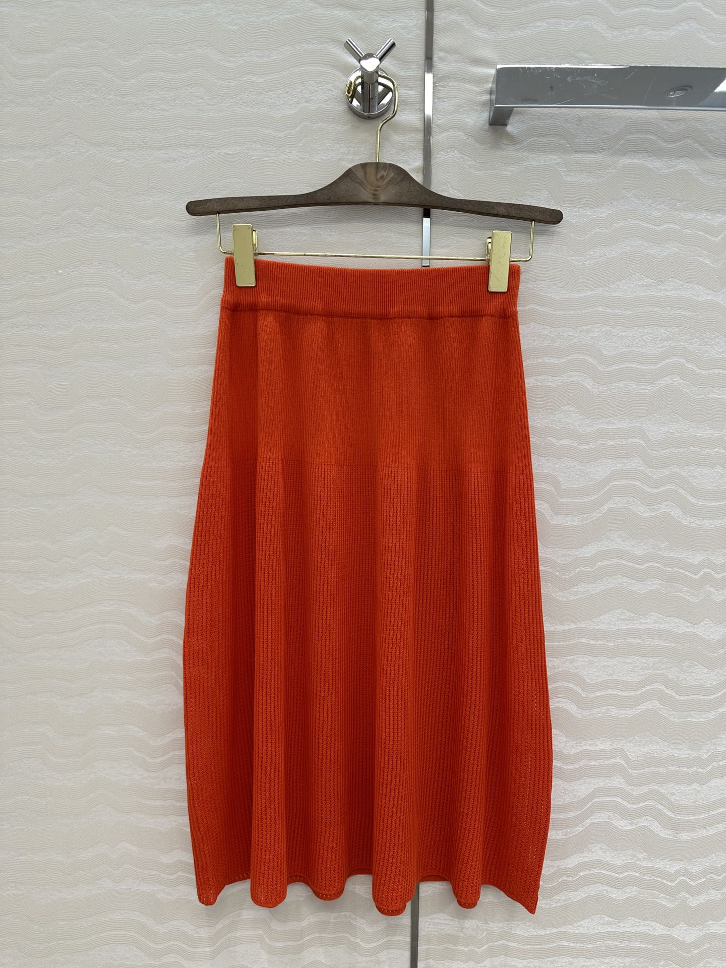 独家首发❤️高端原单品质❤️LP高智感老钱风穿搭！25春夏新品，高级素色针织中长半裙，气质高级单品！缕空