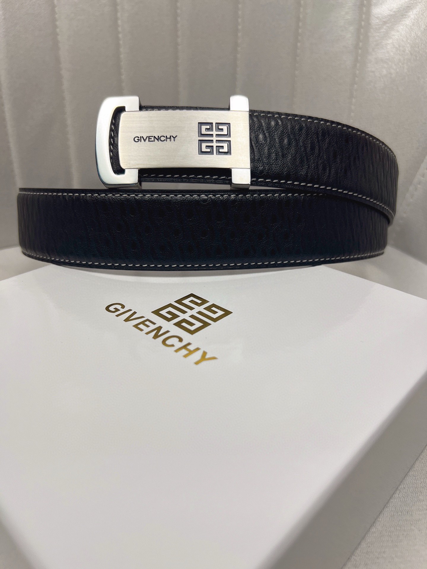 Men’s Lynch Belt with Deer Skin Lining and Symbol Decoration, 4.0 Counter Width - 图片 2