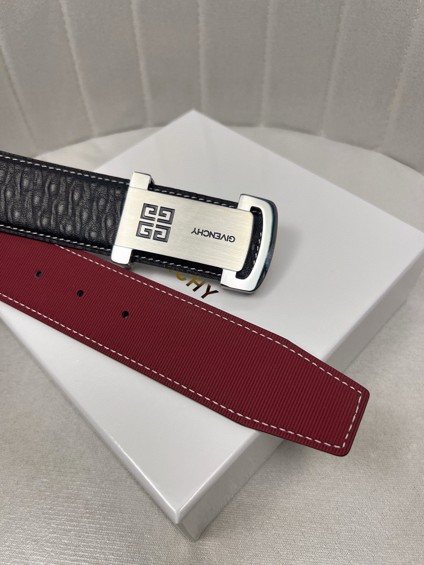 Men’s Lynch Belt with Deer Skin Lining and Symbol Decoration, 4.0 Counter Width - 图片 7