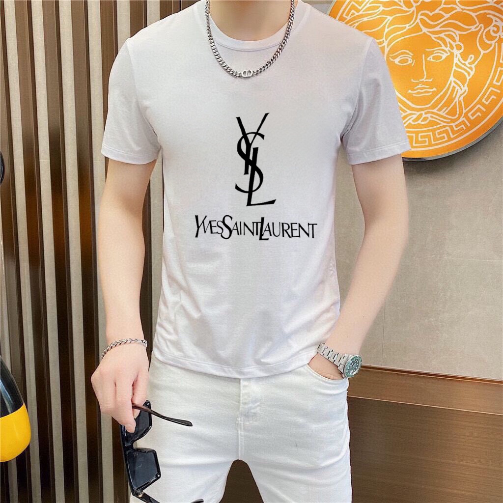 Saint Laurent 品牌【YSL圣罗兰】(胖子福音) 男士休闲短袖T恤 2025春夏新品