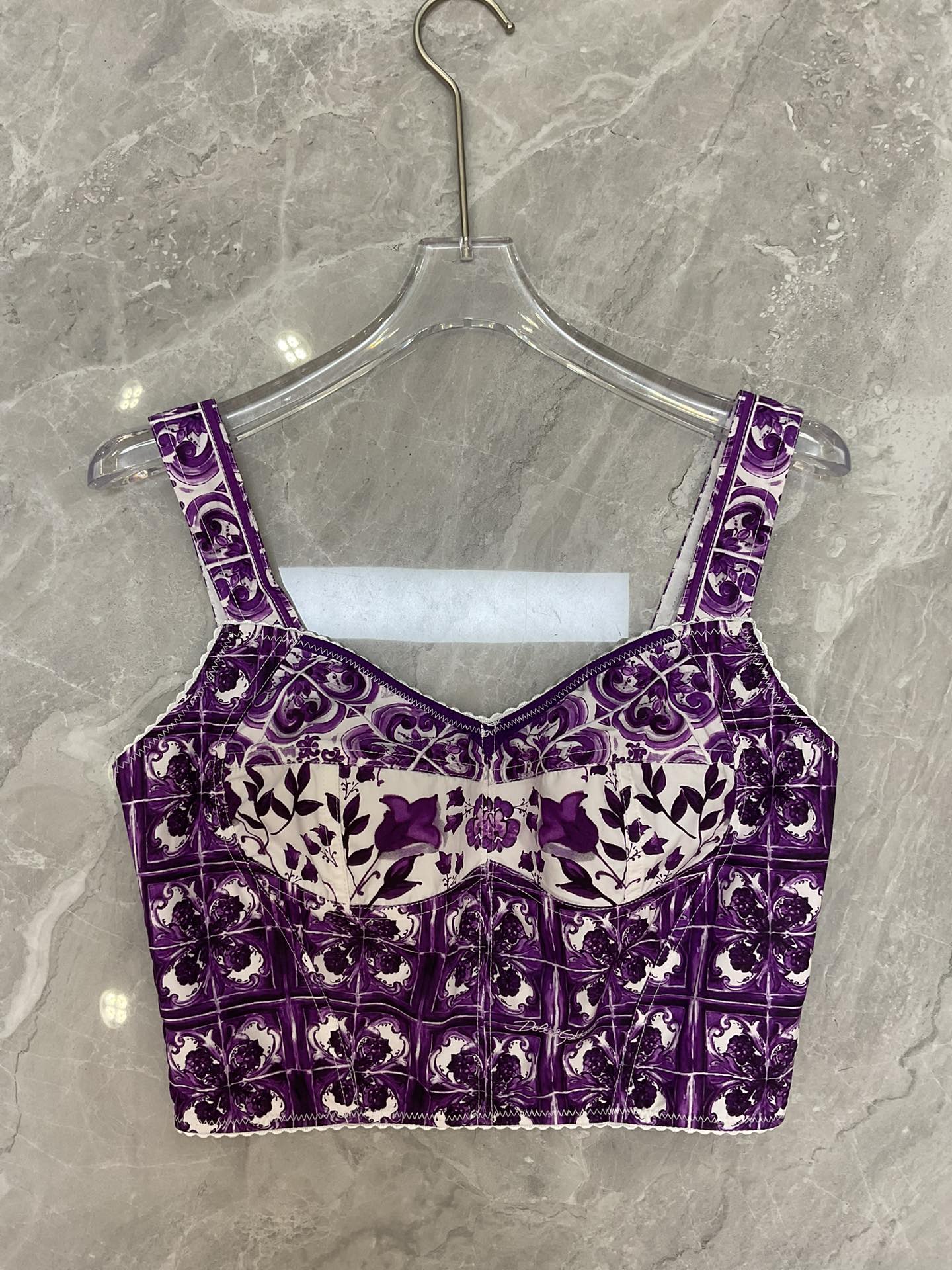 Stylish Women’s Suit Set with New DG Packaging and Purple Cotton Thongs.