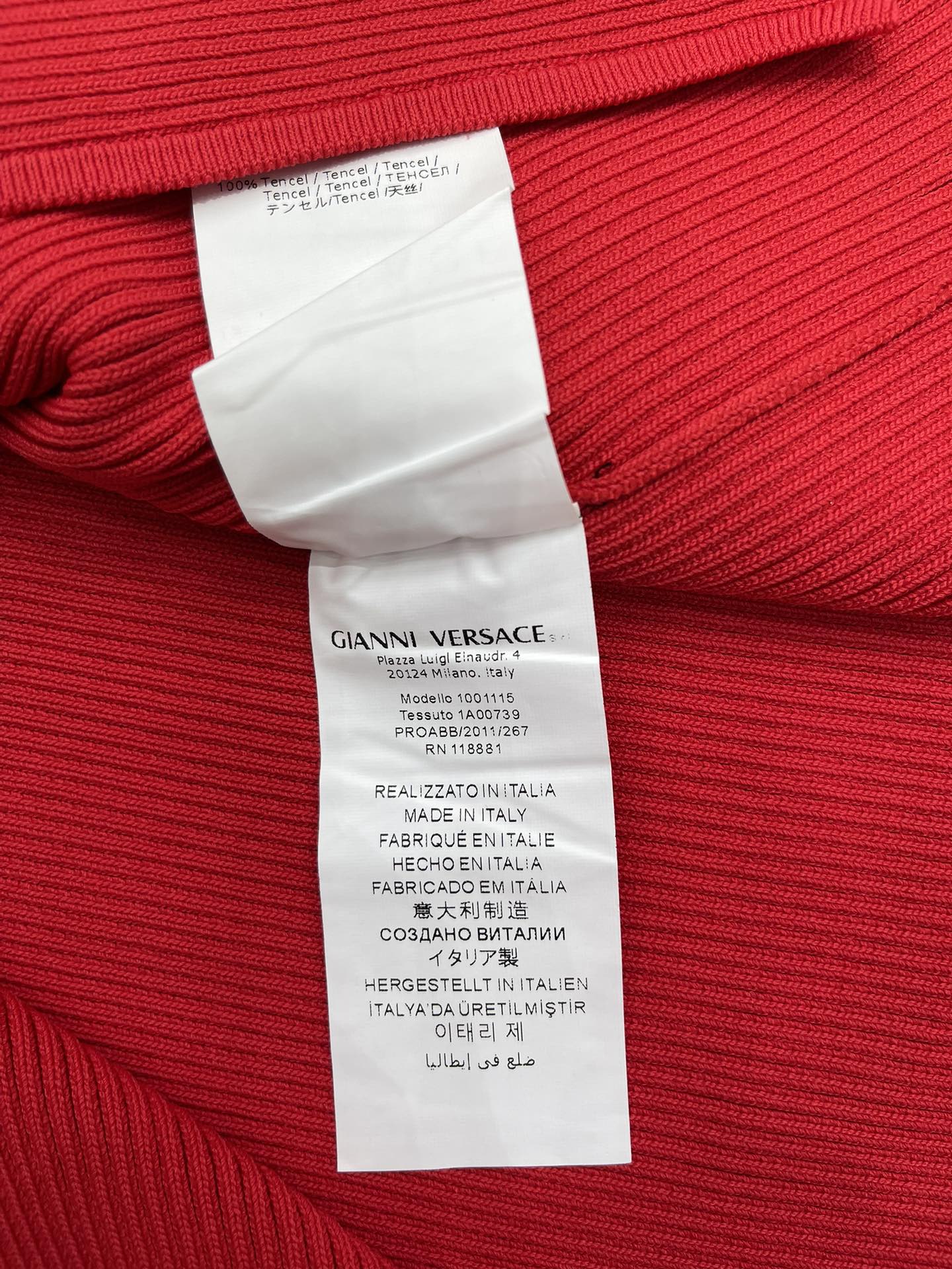 VERSACE Safety Pin Ribbed Knit Slim Cardigan - Retro & Modern Style 7 i1747622210 4649 5