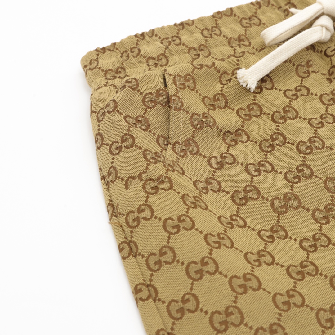 Gucci/古驰联名北面 经典双G卡其短裤卡其-Chinese UA Cheap High Quatity Brand Clothes Bags handbags Sneakers wholesale wholesaler seller from China Factory suppliers Fashion Clothing Shoes best Quality Beautiful Price Gucci/古驰联名北面 经典双G卡其短裤卡其