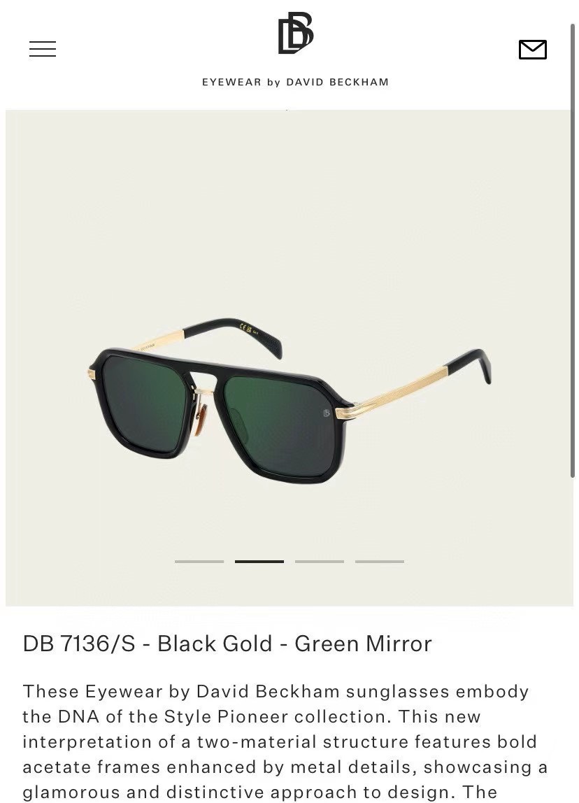  ‼️ 官网图 DAVID BECKHAM*
MODDB7136/S
Size56口20-145