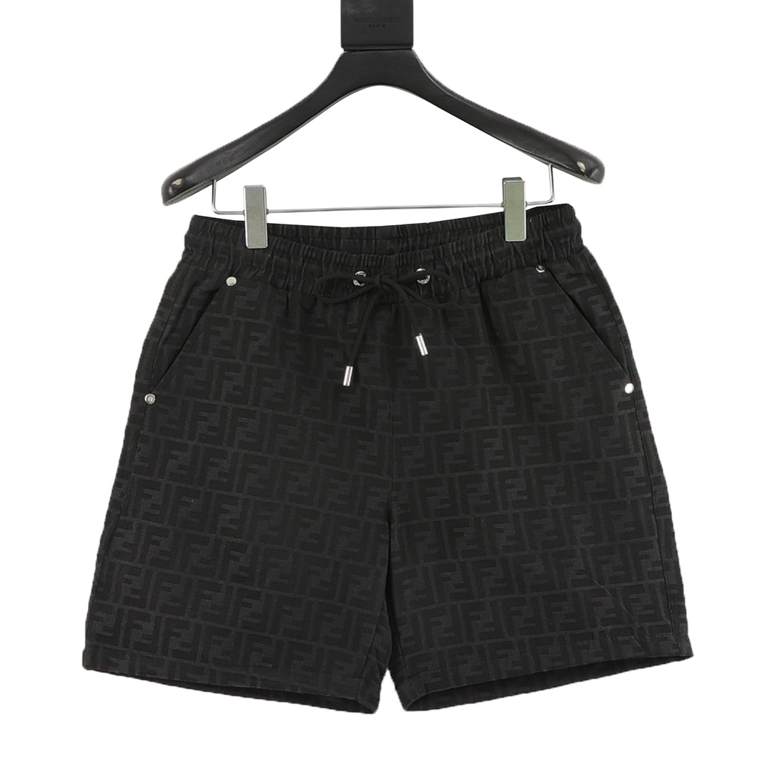 Fendi/芬迪 pantalones cortos con estampado completo de patrón clásico, comprados originalmente, desarrollo de materiales …