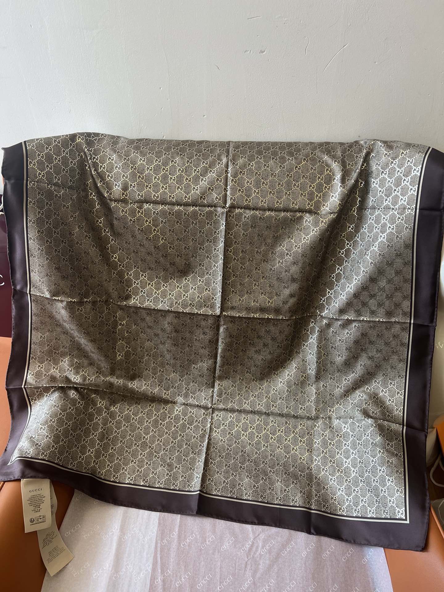 [Gucci Scarves]brown Original order quality GUCCI brand
