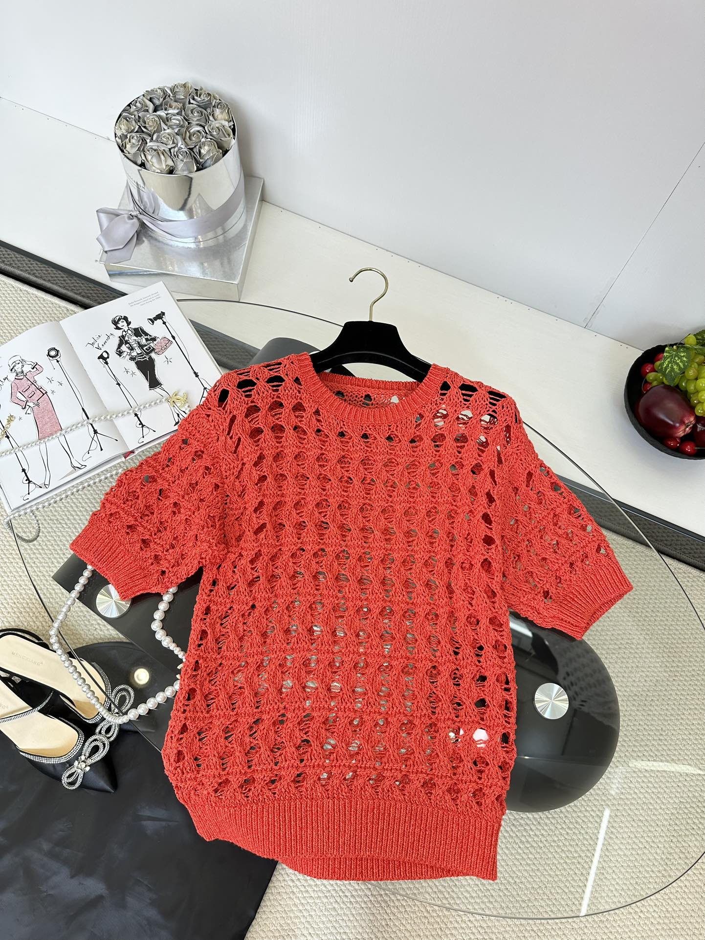 P529 Original Hand-Wired Women’s Suit with 25s Packaged Short Sleeves - 图片 2