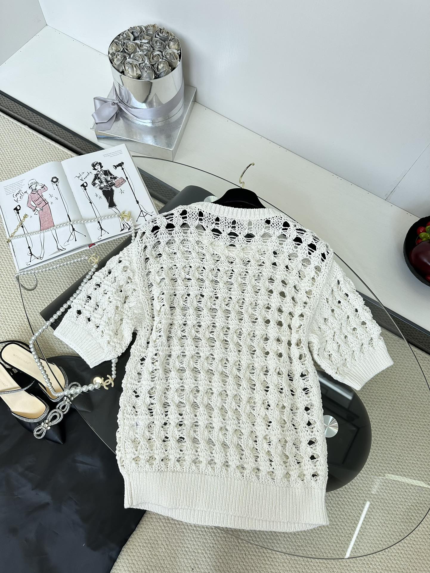 P529 Original Hand-Wired Women’s Suit with 25s Packaged Short Sleeves - 图片 8