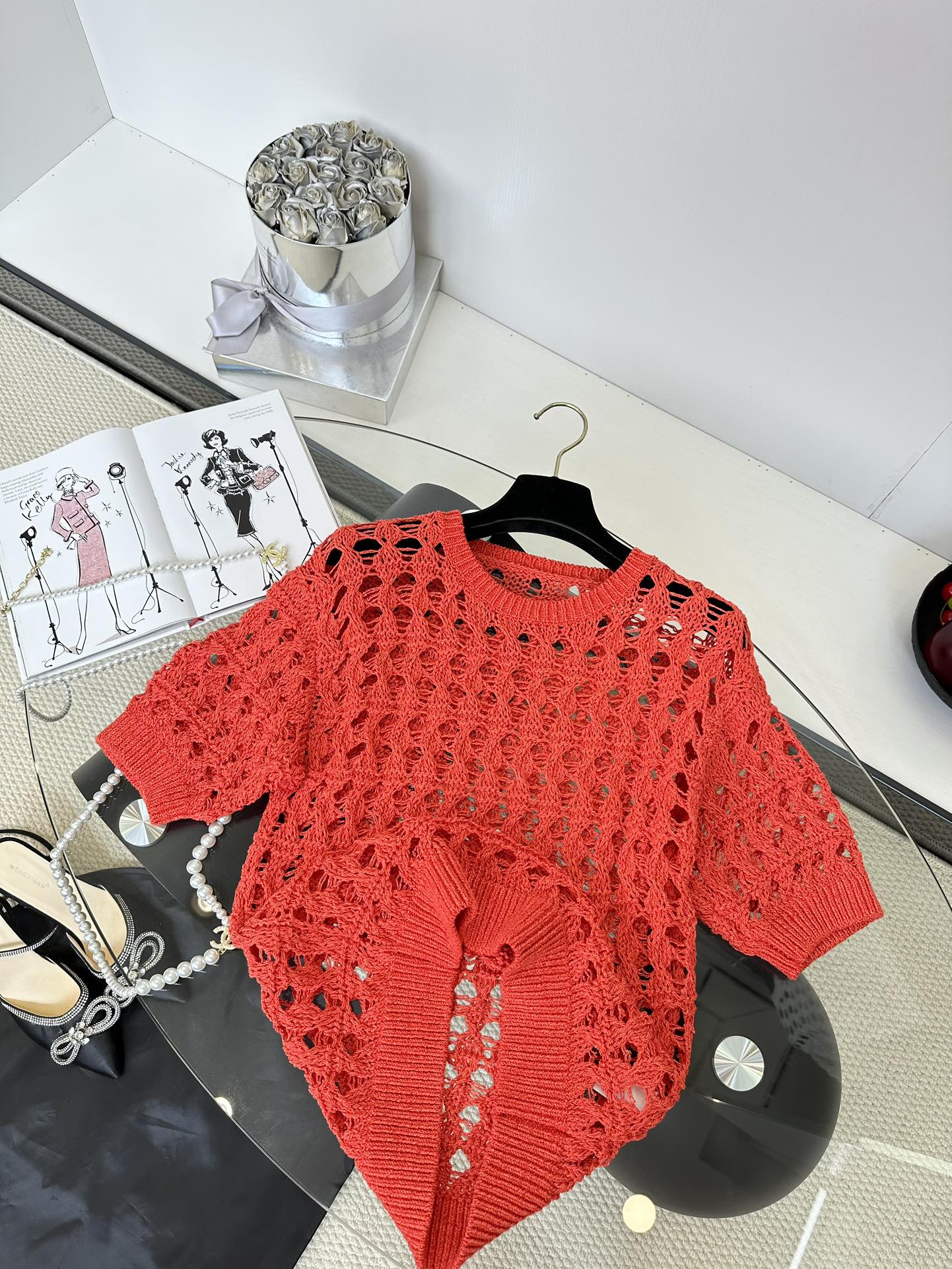 P529 Original Hand-Wired Women’s Suit with 25s Packaged Short Sleeves - 图片 3