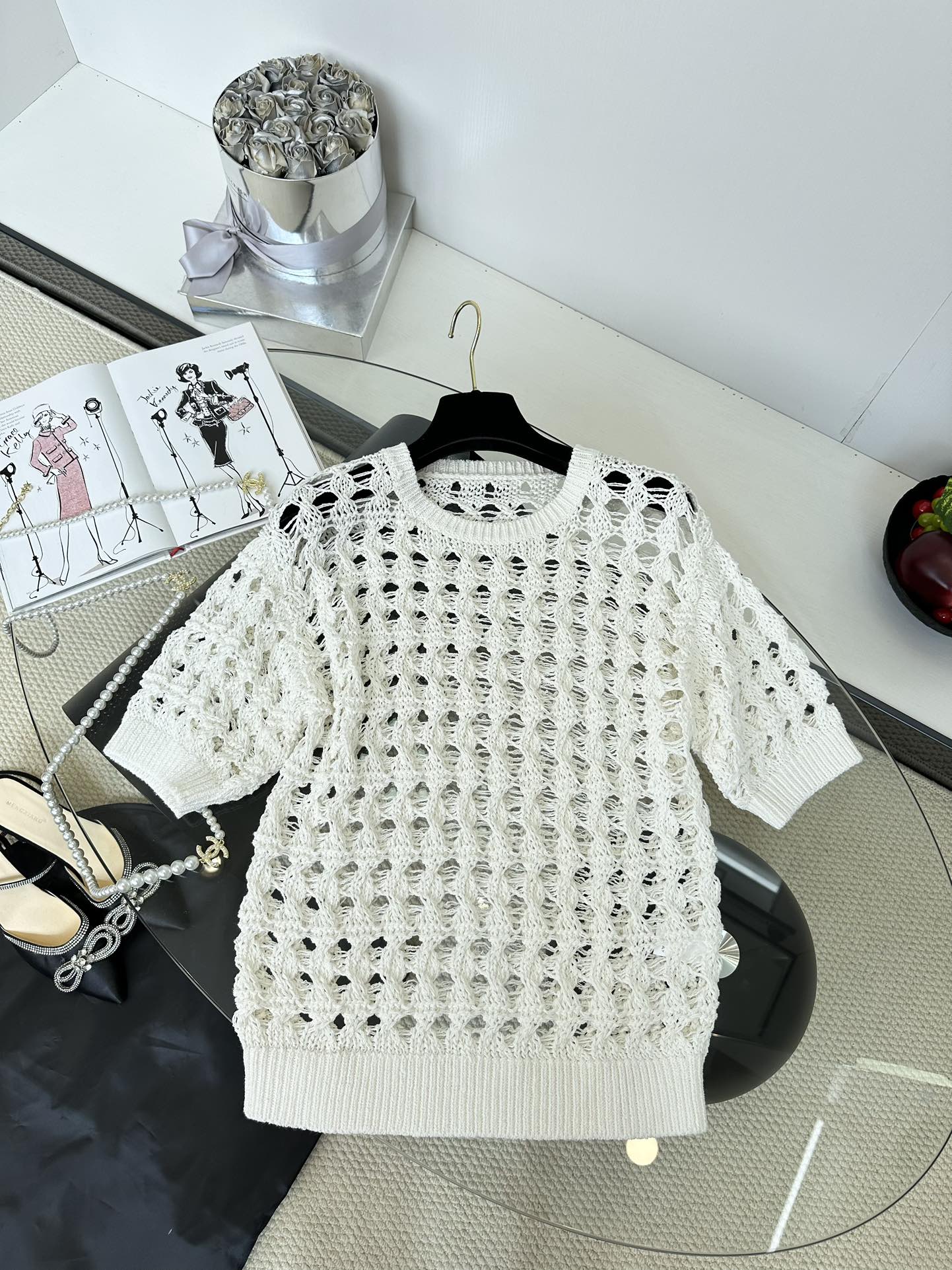 P529 Original Hand-Wired Women’s Suit with 25s Packaged Short Sleeves - 图片 6