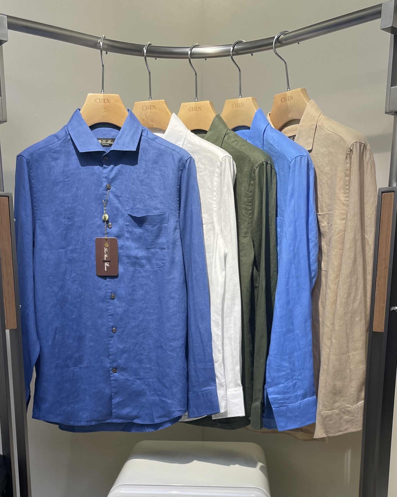 NO:414087,LP*2025New New·Line Shirt Color Korean Blue White Green Sky Basketball Khaki S-XXL, loro piana,shirts,alexander wang19860909LP*2025New New·亚麻衬衫 颜色 韩蓝 白 绿 天篮 卡其 码数 S-XXL,,loro piana,shirts,alexander wang,Men's clothing