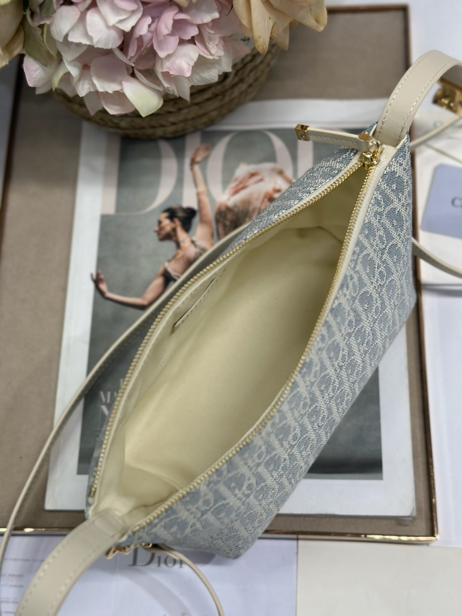 Dior Travel Nomad Handbag Gray Dior Oblique Canvas with Shoulder Strap 7 i1747728253 2692 6