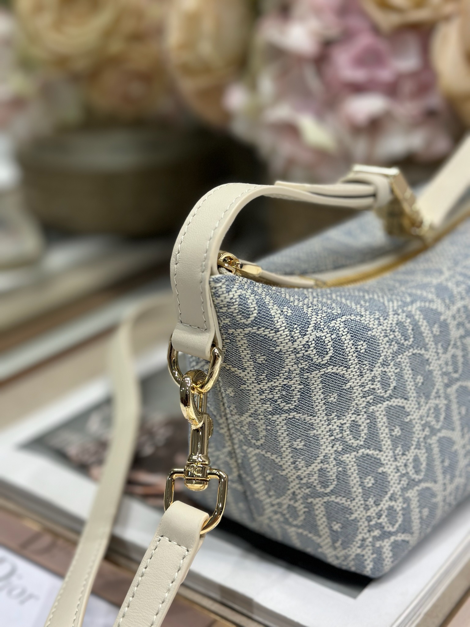Dior Travel Nomad Handbag Gray Dior Oblique Canvas with Shoulder Strap 5 i1747728253 4021 4