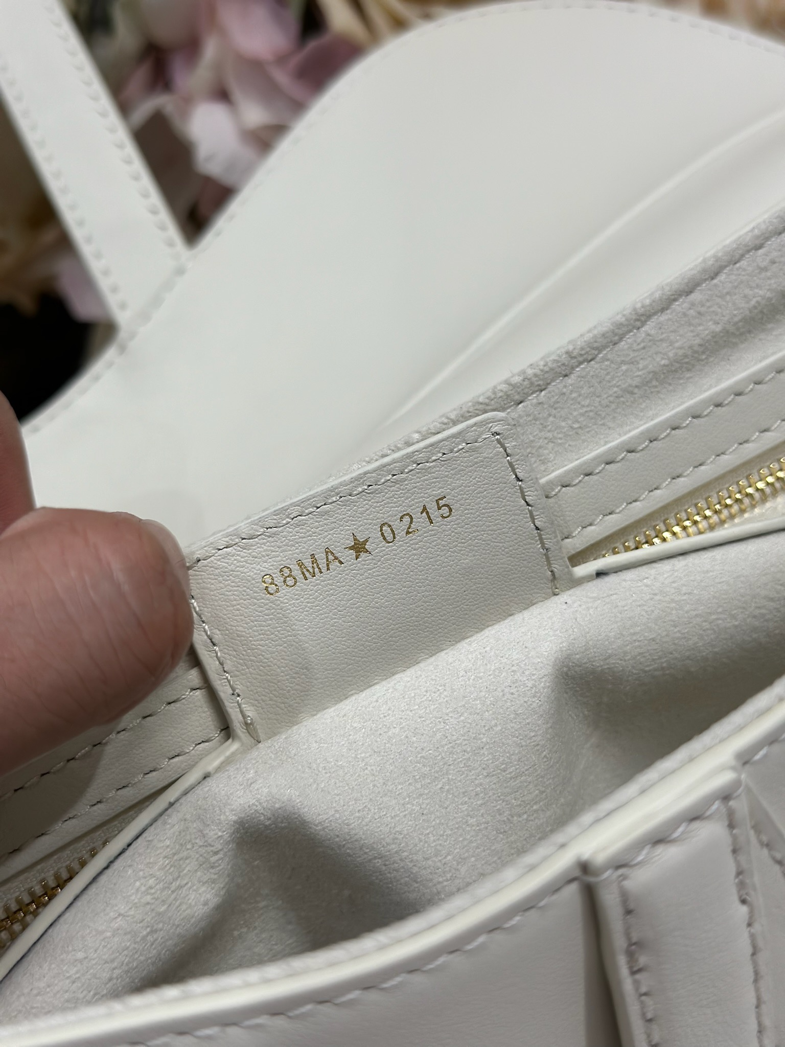 Dior Soft Saddle Bag, White Leather, Medium Size with Adjustable Strap 10 i1747729670 2065 8