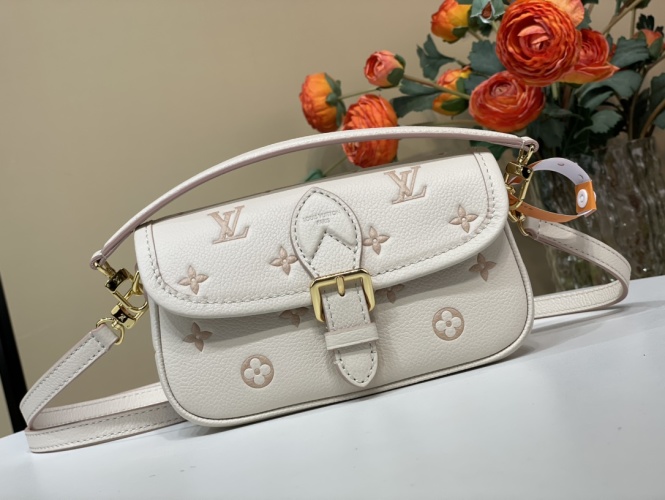 Nano Diane Baguette Bag M13642 Jacquard with Metal Accents & Detachable Strap 1 Nano Diane Baguette Bag M13642 Jacquard with Metal Accents & Detachable Strap
