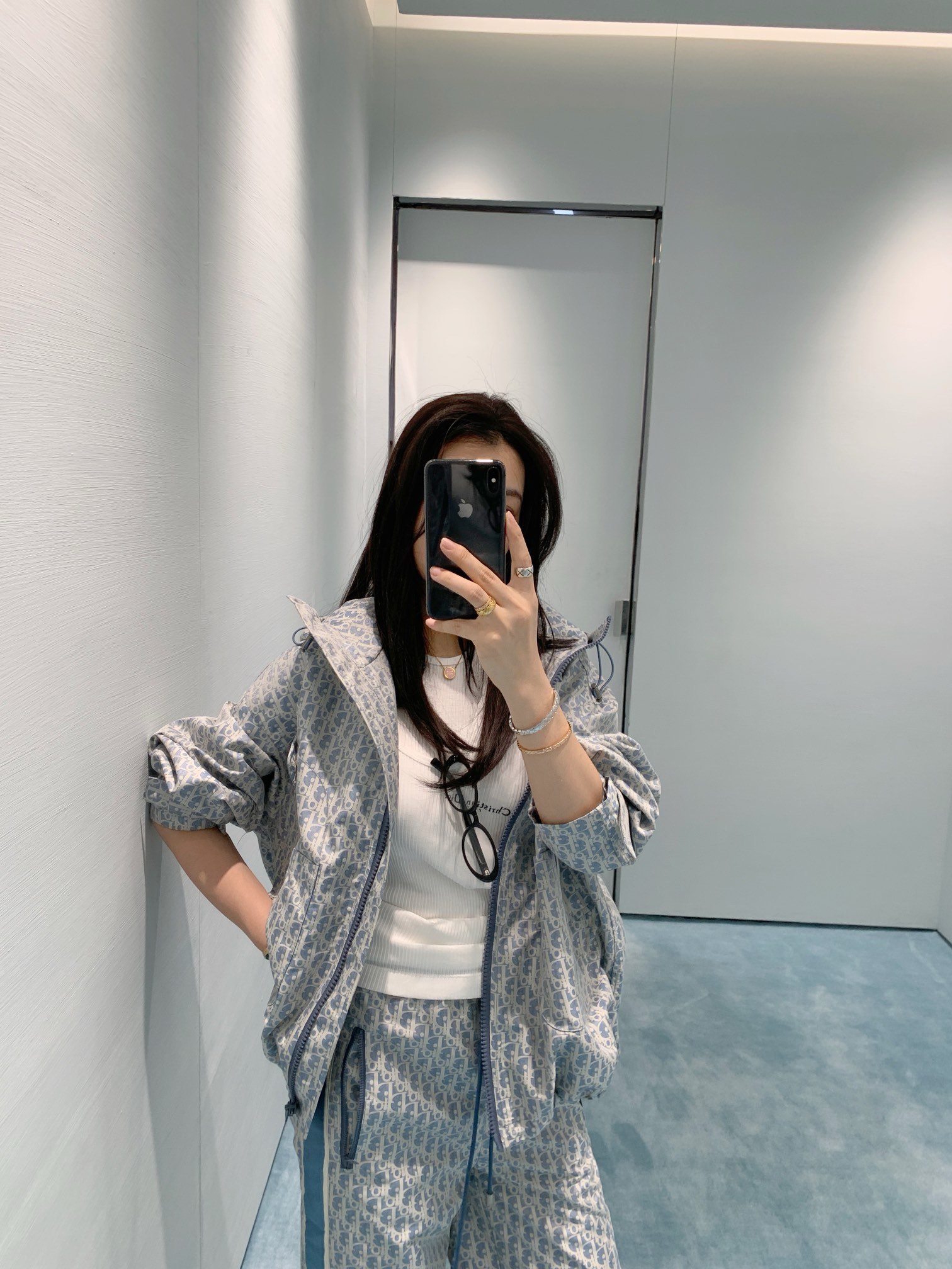 디올 자카드 여자 바지 상세 이미지 5