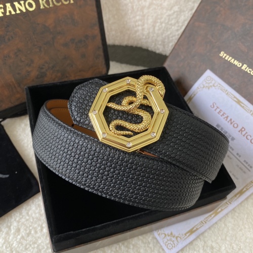 Stefano Ricci Leather Belt with Snake Buckle, Luxury Men's Fashion 1 Stefano Ricci Leather Belt with Snake Buckle, Luxury Men's Fashion