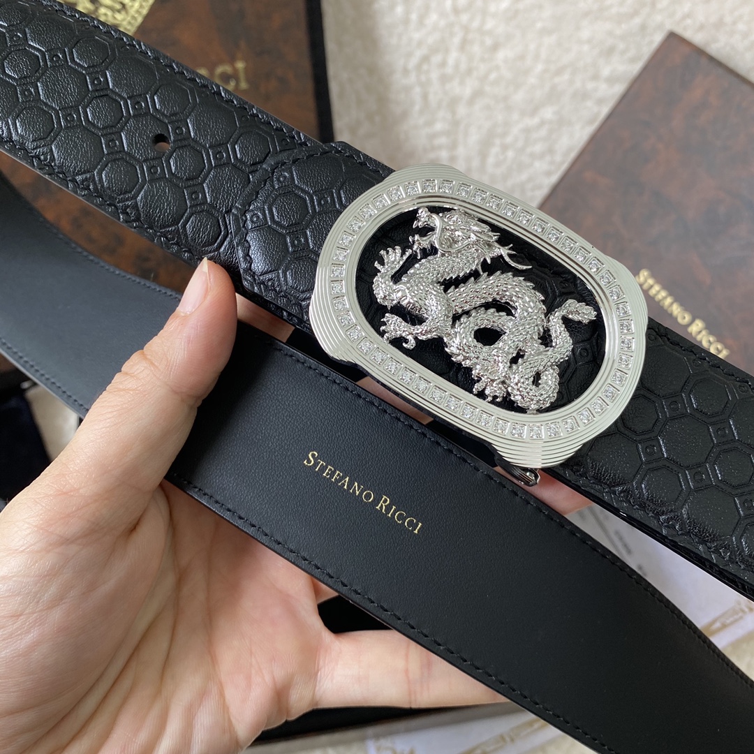 Stefano Ricci Leather Belt with Dragon Buckle | Original Design, Premium Quality 4 i1747805244 1111 2