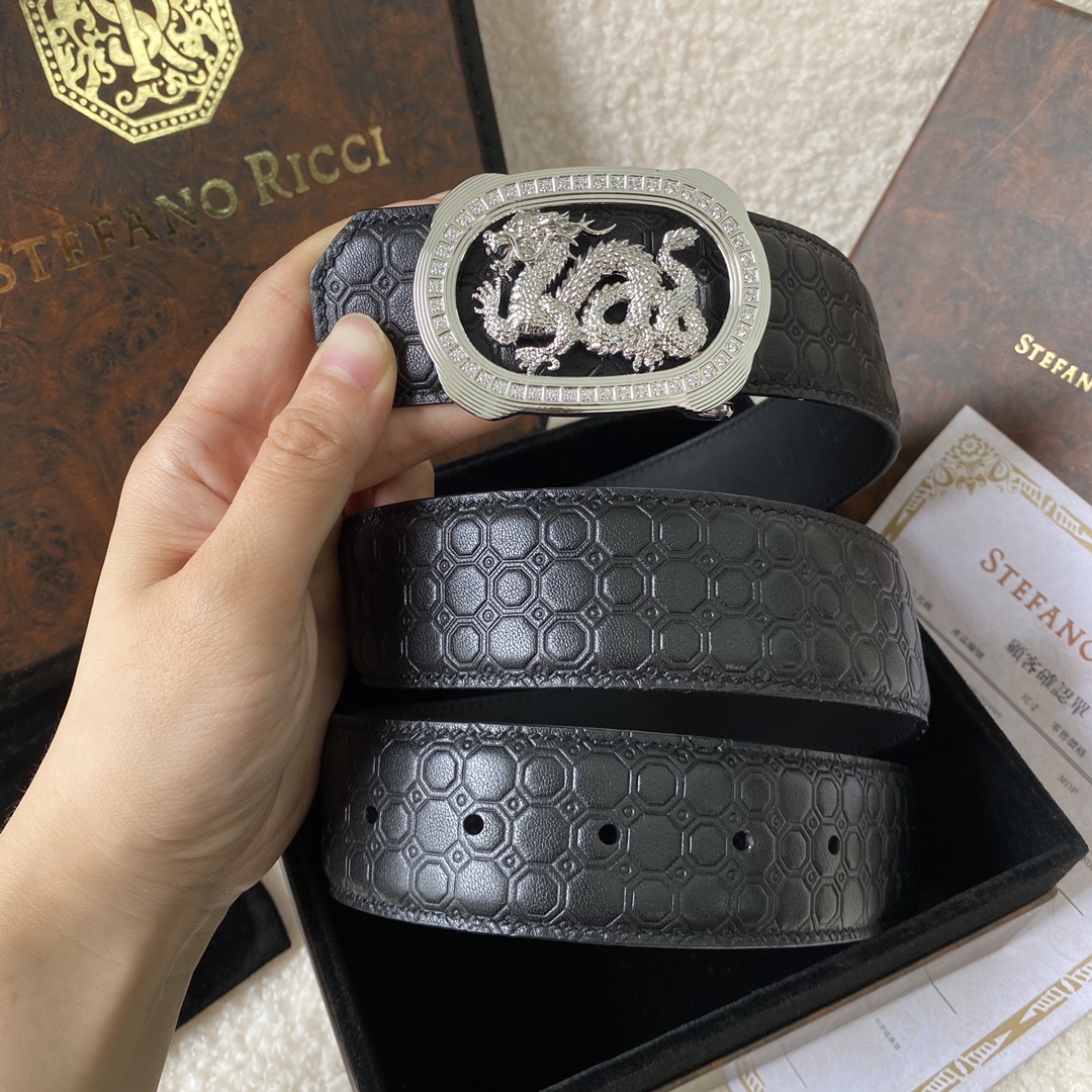 Stefano Ricci Leather Belt with Dragon Buckle | Original Design, Premium Quality 6 i1747805244 6034 4