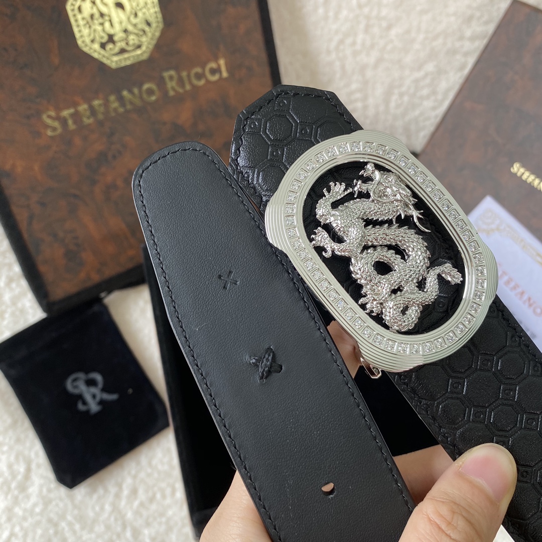 Stefano Ricci Leather Belt with Dragon Buckle | Original Design, Premium Quality 3 i1747805244 685 1