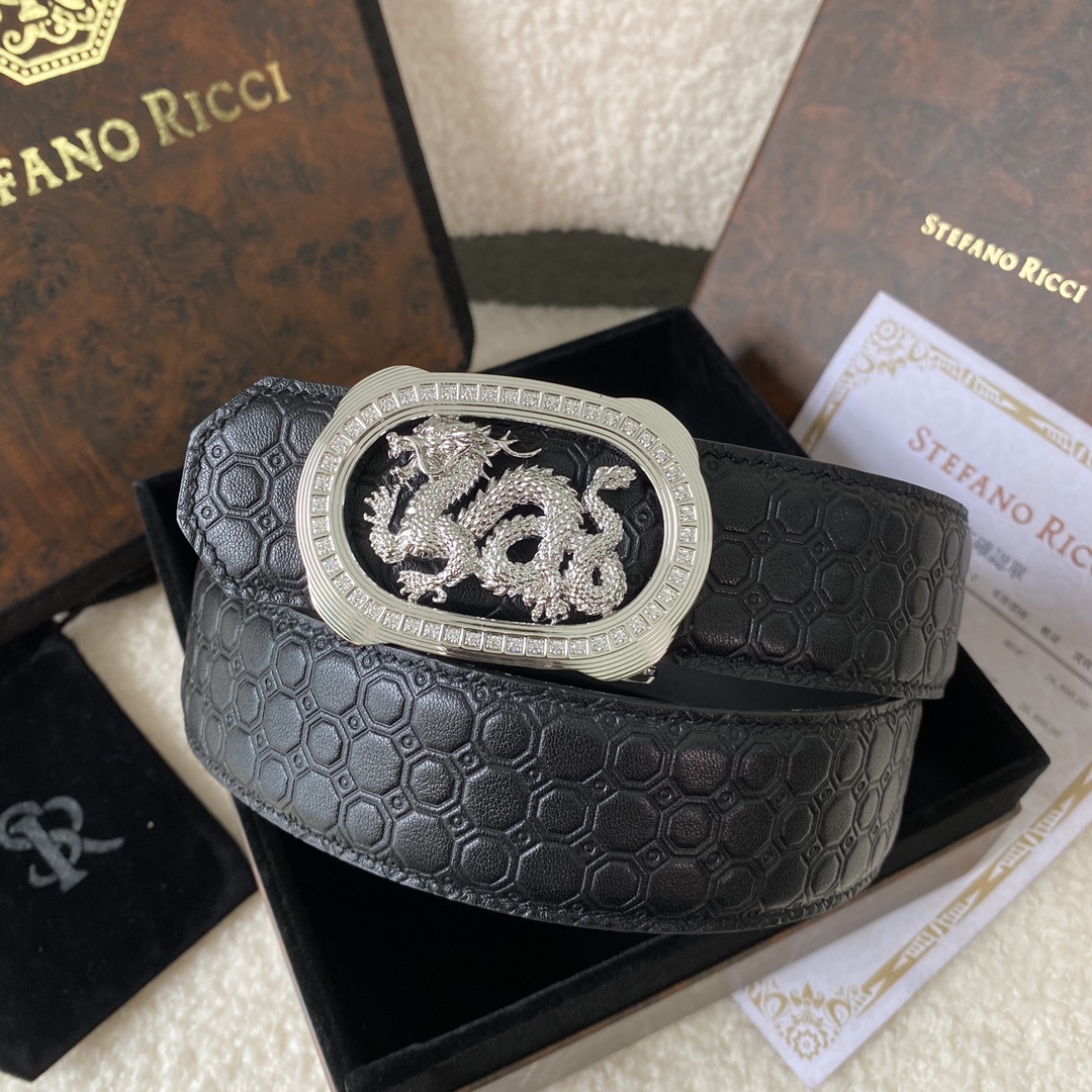 Stefano Ricci Leather Belt with Dragon Buckle | Original Design, Premium Quality 2 i1747805244 8294 0