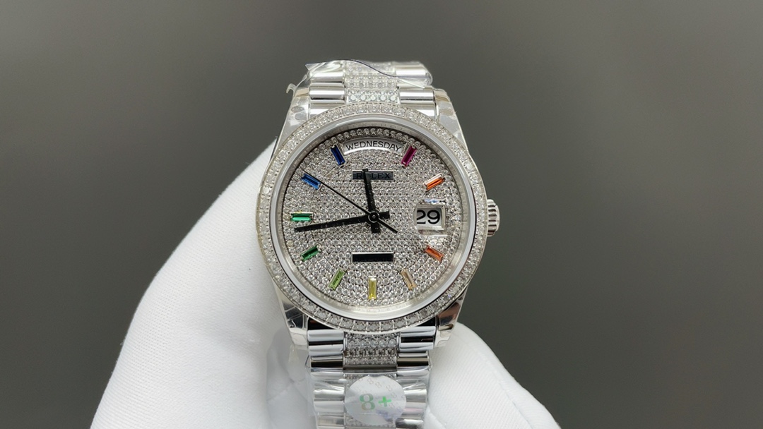 NO:393082,Rolex Weekly log 36mm double calendar steel belt Optional with 2834 movement or movement (not all tungsten gold paint loss material) [Hai][Hai] Can be wrapped in gold, no paint loss, no blackening,,rolex19860909劳力士 星期日志型36mm 双历钢带款 可选搭配2834机芯或机芯（非全钨金掉漆材质） [發][發] 可包金 不掉漆 不发黑,,rolex,Watch