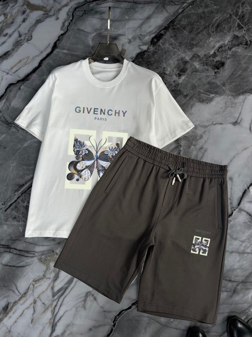 Givenchy Men's Short Sleeve & Shorts Set - Butterfly Print - Premium Quality 1 Givenchy Men's Short Sleeve & Shorts Set - Butterfly Print - Premium Quality