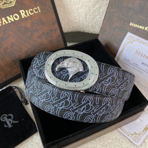 Stefano Ricci Men's Leather Belt with Eagle Buckle - Premium Quality 1 Stefano Ricci Men's Leather Belt with Eagle Buckle - Premium Quality