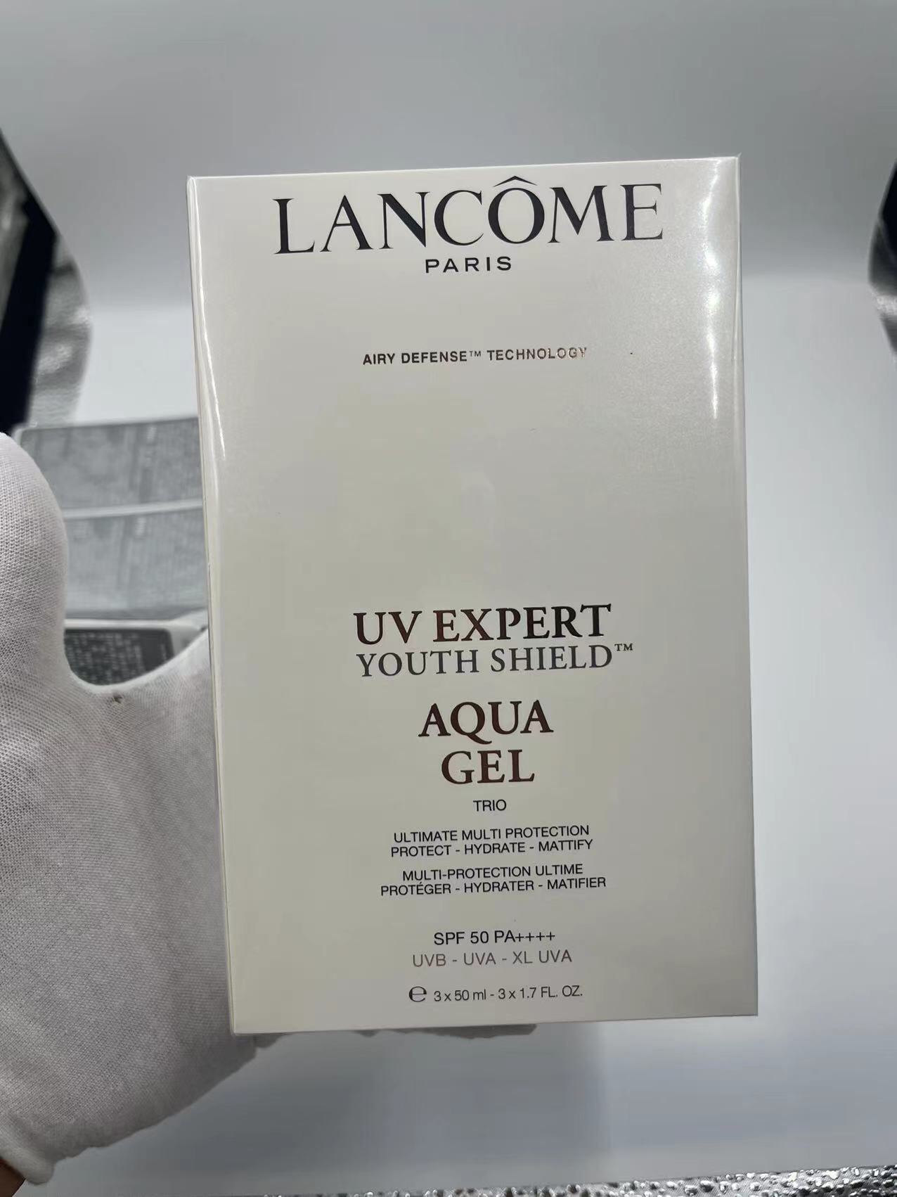 35！ Precio por unidad！ Nueva versión Mingtong de Lancôme UV Expert set de tres piezas versión Mingtong！Código: 7WZ200！C…