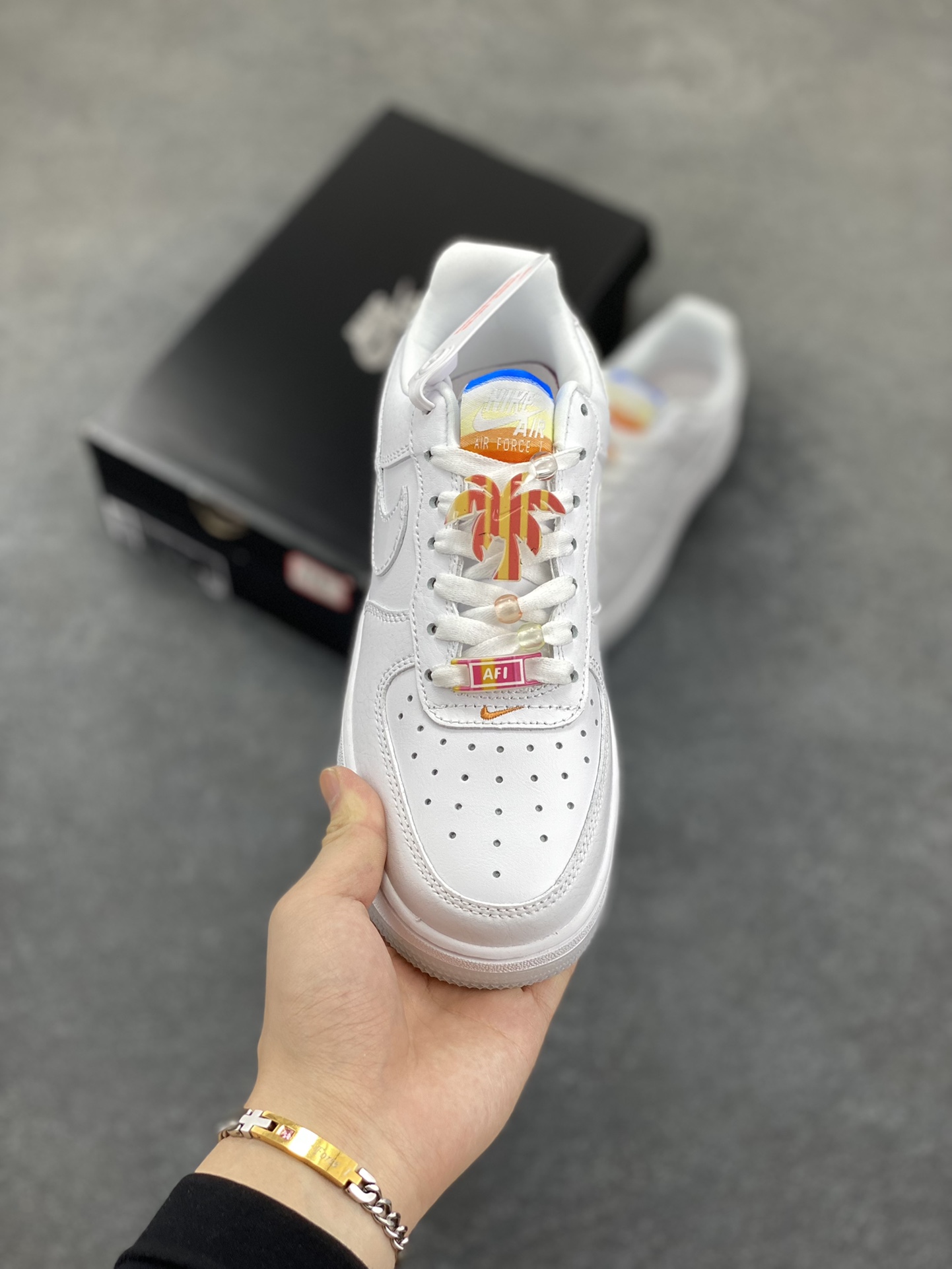 图片[2]-Air Force 1 Low 夏日白橙 原楦头原纸板 打造纯正空军版型 #专注外贸渠道 全掌内置蜂窝气垫 #原盒配件 原厂中底钢印、拉帮完美 货号：IB8875-111 尺码：36 36.5 37.5 38 38.5 39 40 40.5 41 42 42.5 43 44 44.5 45-选品中心