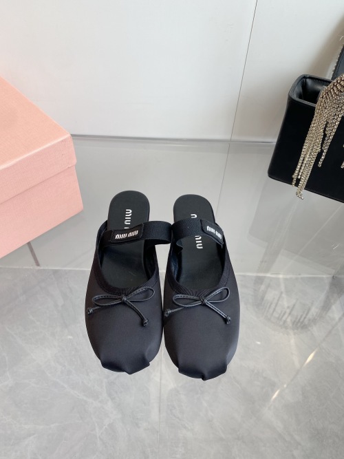 Miu Miu Ballet Flats with Elastic Logo Band - Sweet and Stylish 1 Miu Miu Ballet Flats with Elastic Logo Band - Sweet and Stylish