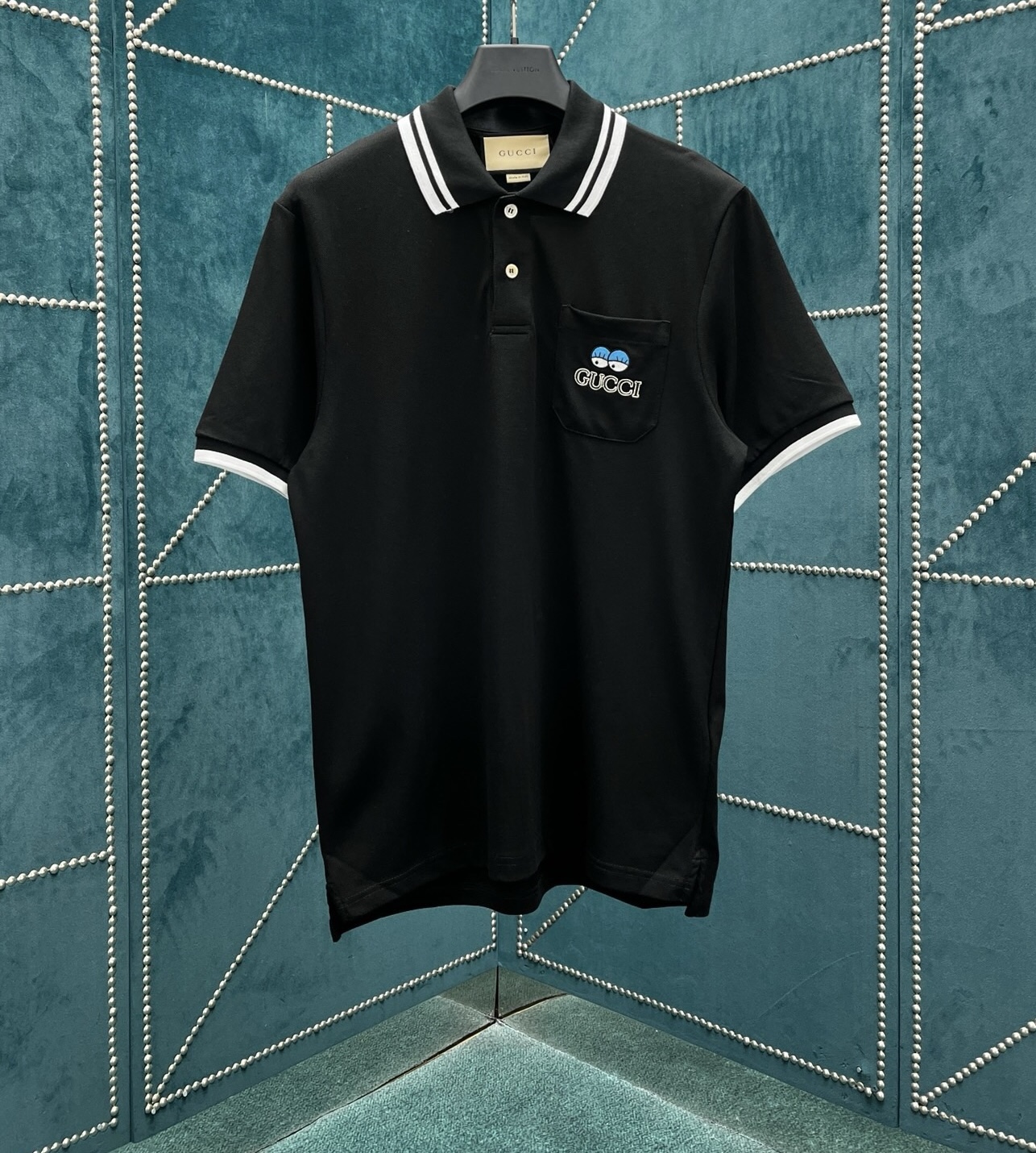 Gucci x Hattie Stewart Polo Shirt - Eye Embroidery, Premium Cotton 2 i1747918185 6805 0