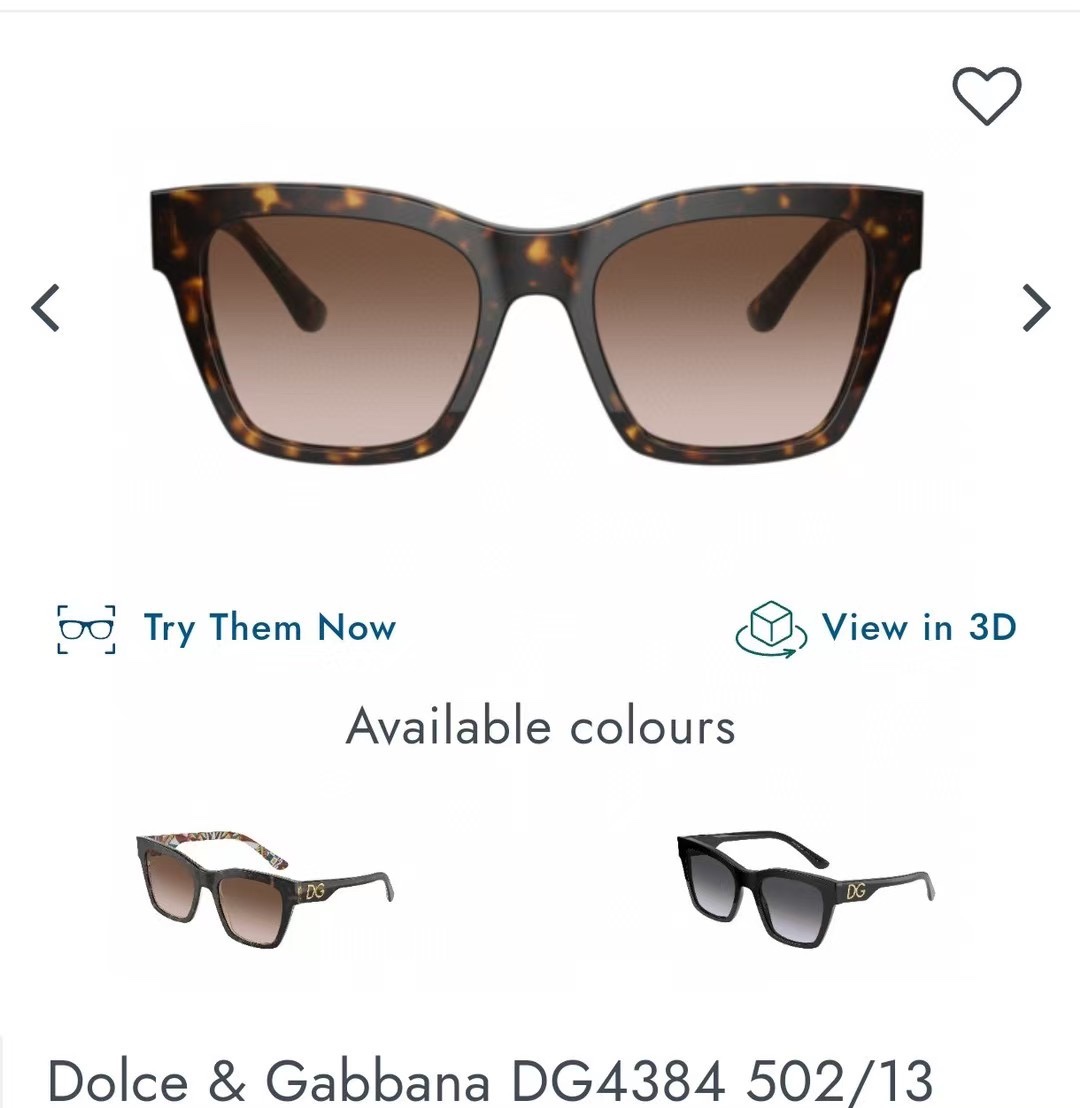  ‼️ 官网图 DOLCE & GABBAN*🌟🌟🌟MODEL：DG4384🌟🌟🌟SIZE53口20-1