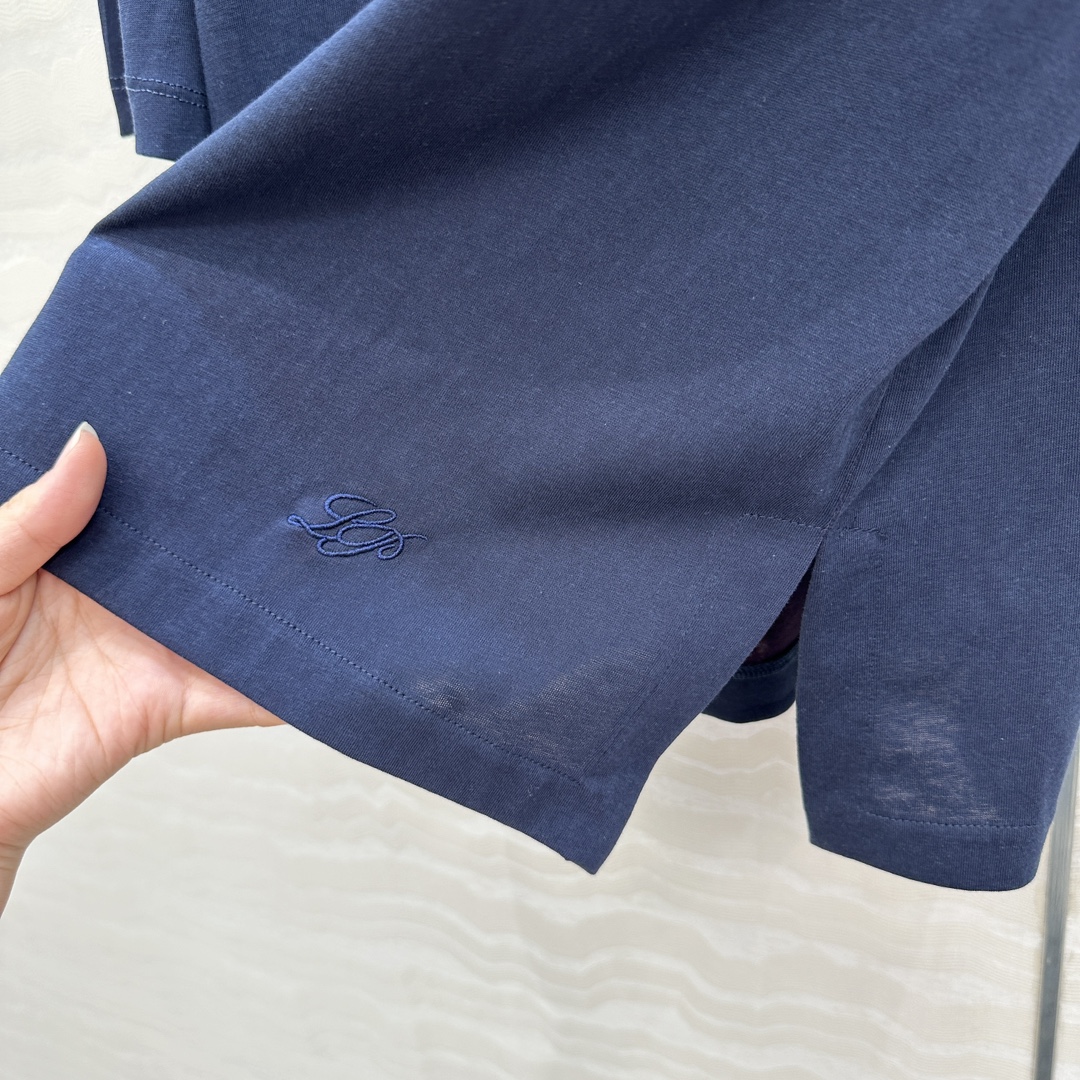 独家首发！原单品质❤️lP🆕老钱风穿搭！25春夏新品极简Polo领落肩袖T恤，必入长期主义单品。少年感气