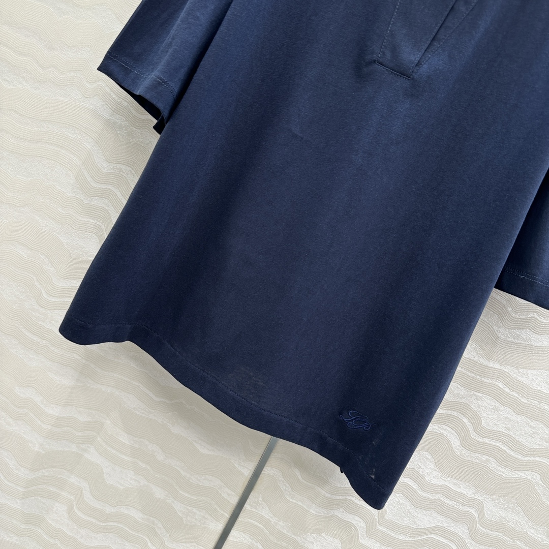 独家首发！原单品质❤️lP🆕老钱风穿搭！25春夏新品极简Polo领落肩袖T恤，必入长期主义单品。少年感气