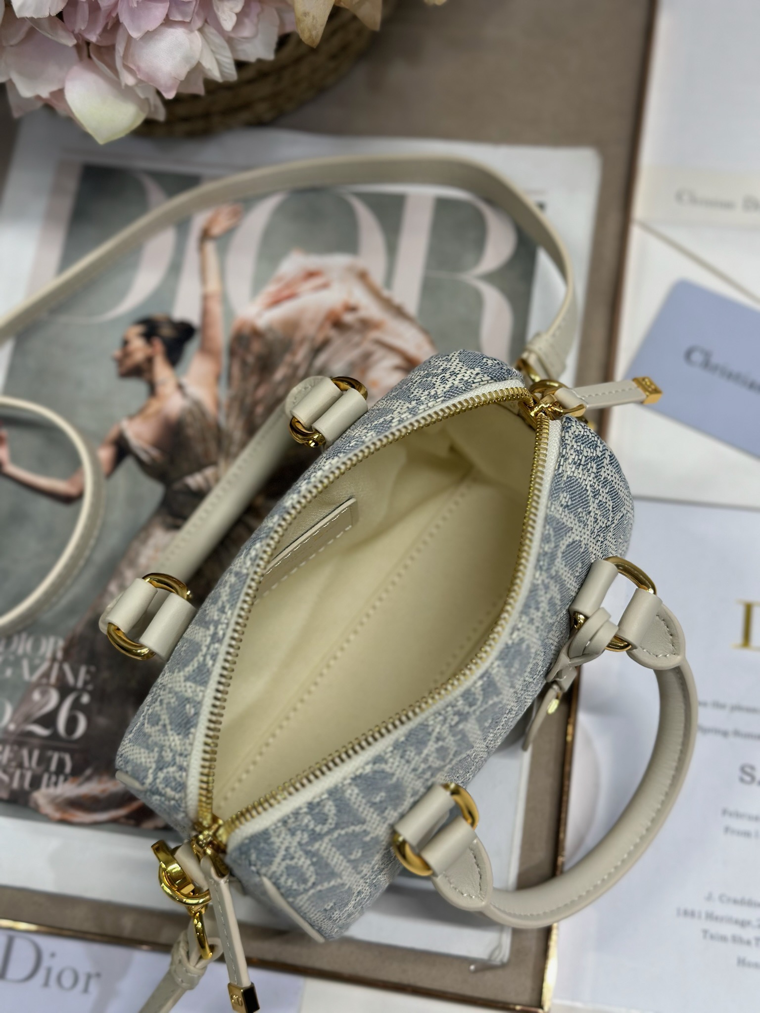 Dior Groove 16 Mini Handbag Gray Dior Oblique Jacquard with Leather Trim 8 i1747976711 5681 7