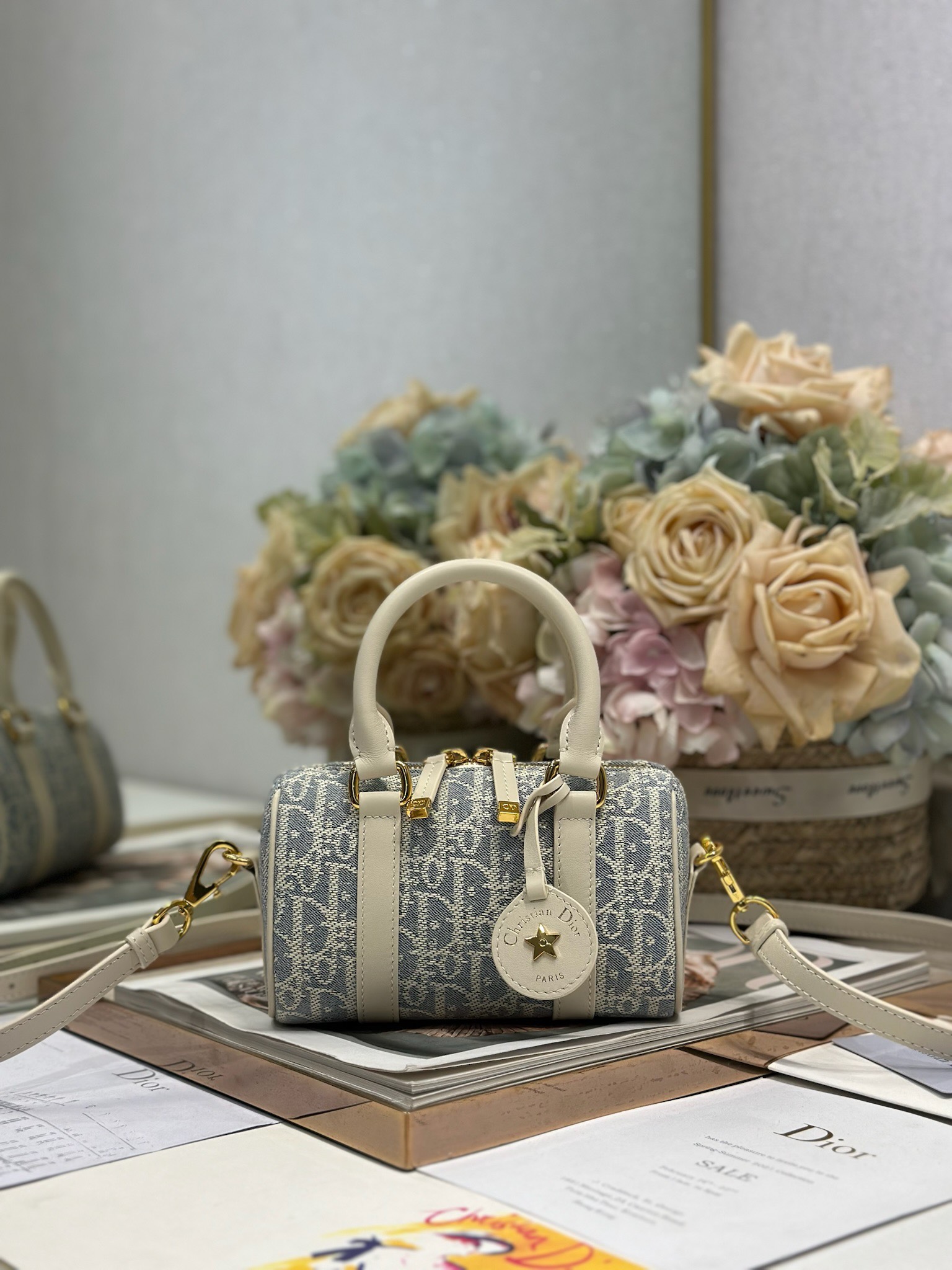 Dior Groove 16 Mini Handbag Gray Dior Oblique Jacquard with Leather Trim 1 i1747976711 9674 0